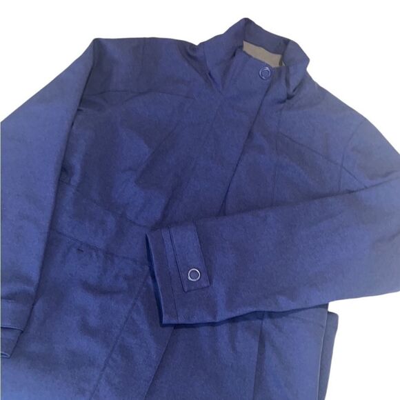 Merrell Opti-shell Navy Blue Front Pockets Snap Zip Closure Coat Size Large - Picture 1 of 14